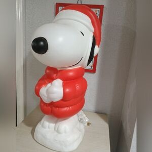 Red and White Snoopy Light-Up Figure